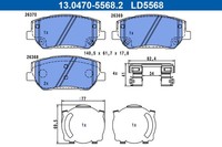 Bremsbelagsatz Scheibenbremse Ate Ceramic 13.0470-5568.2 FüR Hyundai Santa Fe 4