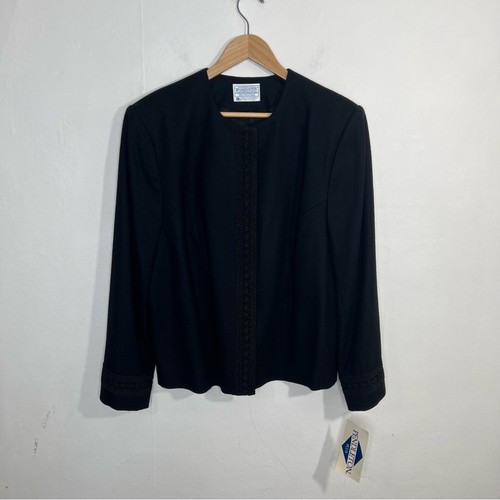 Vintage Pendleton Black Virgin Wool Blazer Size 18W NWT - Picture 12 of 12