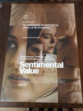 SENTIMENTAL VALUE Poster SIGNED by JOACHIM TRIER, 27x39 Original 1-Sheet SENTIMENTAL VALUE Poster SIGNED by JOACHIM TRIER, 27x39 Original 1-Sheet