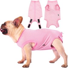 Sychien Dog Recovery Suit Pink Medium Female Spay Male Surgery Shirt