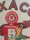 Vintage Porcelain Texaco Aviation Gas Pump Airplane Pinup Girl Metal Sign 11.75" — photo 8