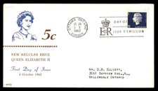 Mayfairstamps Canada FDC 1962 Queen Elizabeth II 5 cents First Day Cover aau_356