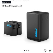 GoPro Dual 2-Slot Battery Charger, USB, Compatible with HERO13 Black