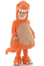 Brand New T-Rex Dinosaur Bodysuit Toddler Costume Orange