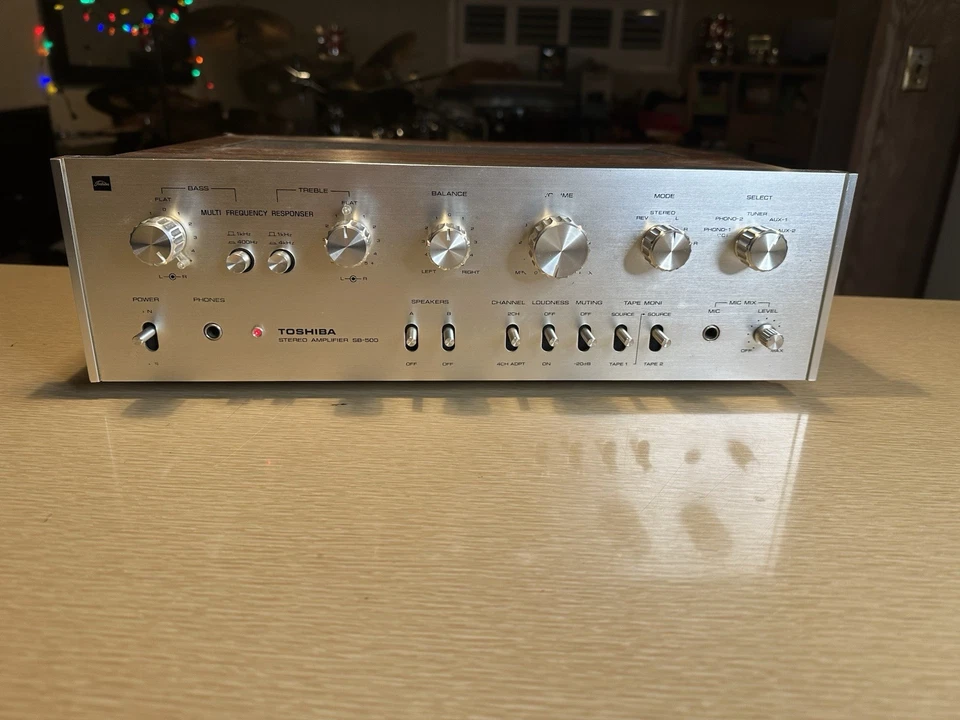 Amplificador estéreo Toshiba SB-500 de colección totalmente reparado extraordinariamente raro🔥 Foto 3 de 4