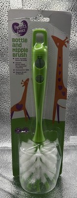 Parent's Choice Baby Bottle and Nipple Brush   Dishwasher Safe - Green Handle