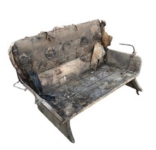 Antique Wooden Bench Buggy Seat From Horse-drawn Carriage