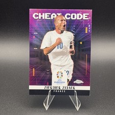 Zinedine Zidane 2024 Topps Chrome UEFA EURO2024 Cheat Code #CC-3 France