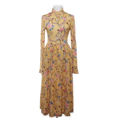 Stine Goya, Maxikleid, Größe: XS, Gelb/Mehrfarbig, Elasthan/Viskose, Blumen #4BO