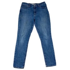 Levis Women's 721 Jeans Size 32 High Rise Skinny Medium Wash Denim Blue Ankle