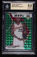 2019-20 Panini Mosaic MVPs Green Prizm LeBron James #298 BGS 9.5 GEM MINT gf5