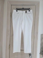 NWT J. Jill Authentic Fit White Slim Ankle Denim Pants Size 10