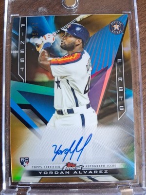 2020 Topps Finest Firsts Yordan Alvarez Gold Rookie Auto /50 SSP #FFA-YA 🔥📈
