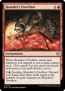 Hoarder's Overflow 141 Bloomburrow Foil Uncommon