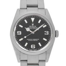 ROLEX Explorer I 114270 black F Number second hand mens