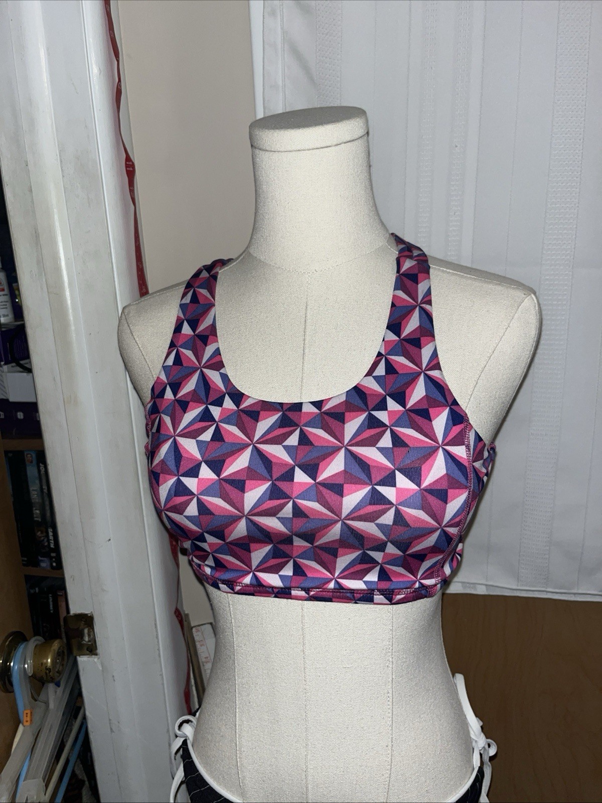 Crazy 8 Geometric Pattern Halter Bikini Swimsuit … - image 1