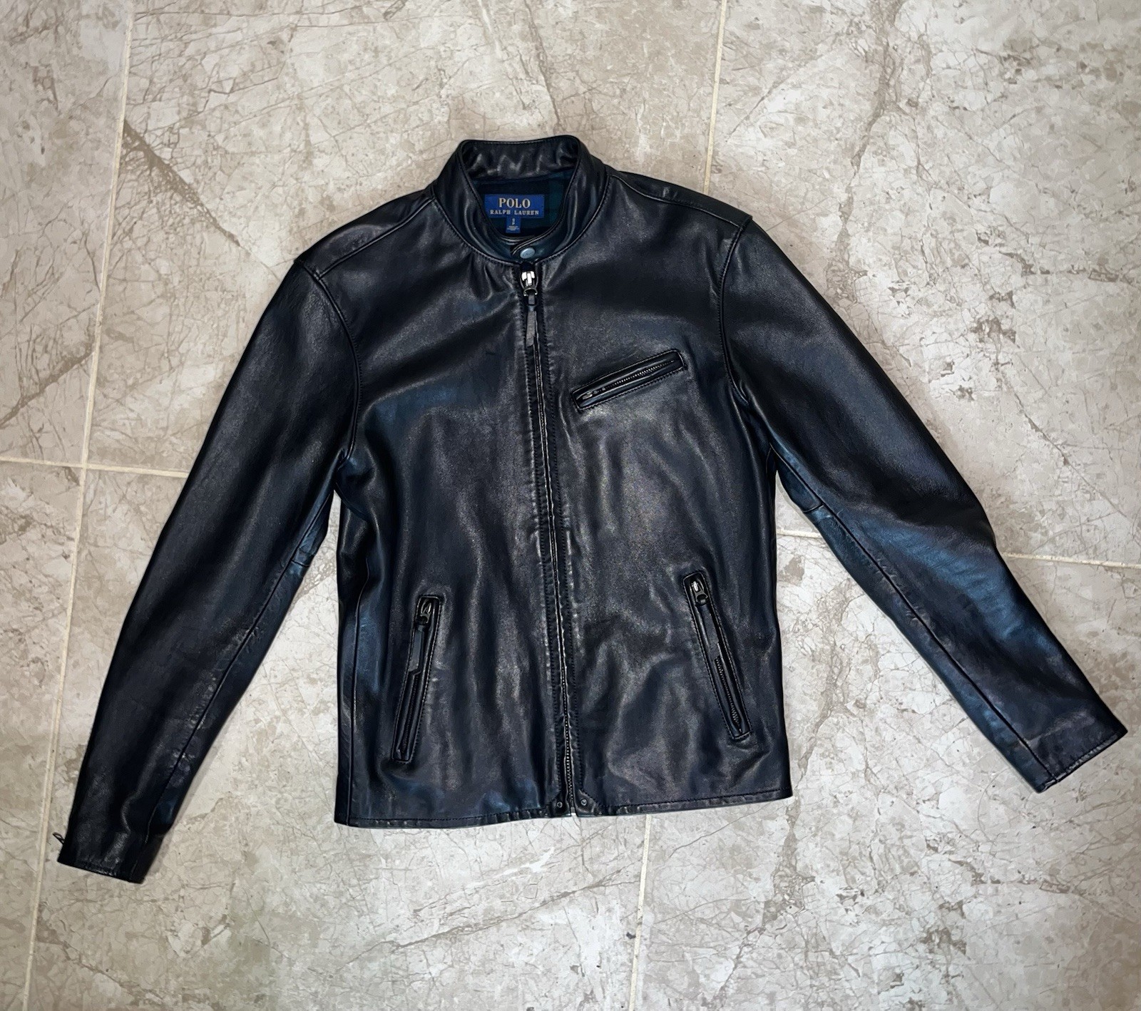 Polo Ralph Lauren Men’s Cafe Racer Leather Jacket