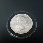 1921-P Silver Peace Dollar US Coin, $1.00, as Shown in Picture