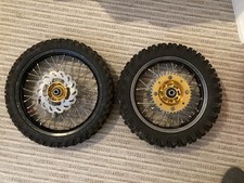 Excel Rim Talon Hub 2x Wheels 14 Front 12 Rear New Tyres N Bearings KTM