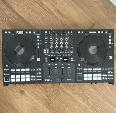 Rane FOUR 4-Channel Serato DJ Controller, 16 Pads, Built-In Mixer, Pitch