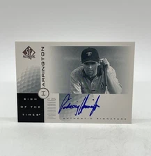2001 SP Authentic Sign Of The Times Padraig Harrington #PH Rookie Autograph