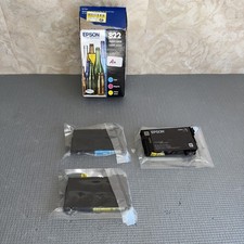 Magenta OPEN - Cyan And Yellow SEALED Epson 822 Standard Color Combo Pack, 3/27