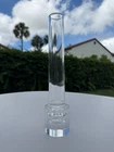 Steuben Crystal #7980 Tall Bud Vase David Hills Heavy Optical Base Signed - READ