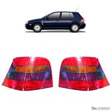 Depo / TYC Heckleuchten rauchgrau SET passt für VW Golf IV (1J1) ab 97-03