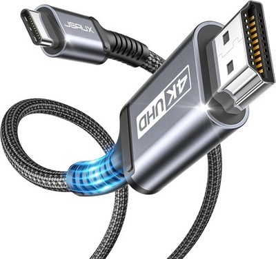 USB C auf HDMI Kabel 4K30Hz DP Alt Mode, 2m   Plug & Play