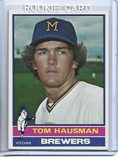 Tom Hausman 1976 Topps Baseball Rookie Card #452-Milwaukee Brewers. rookie card picture