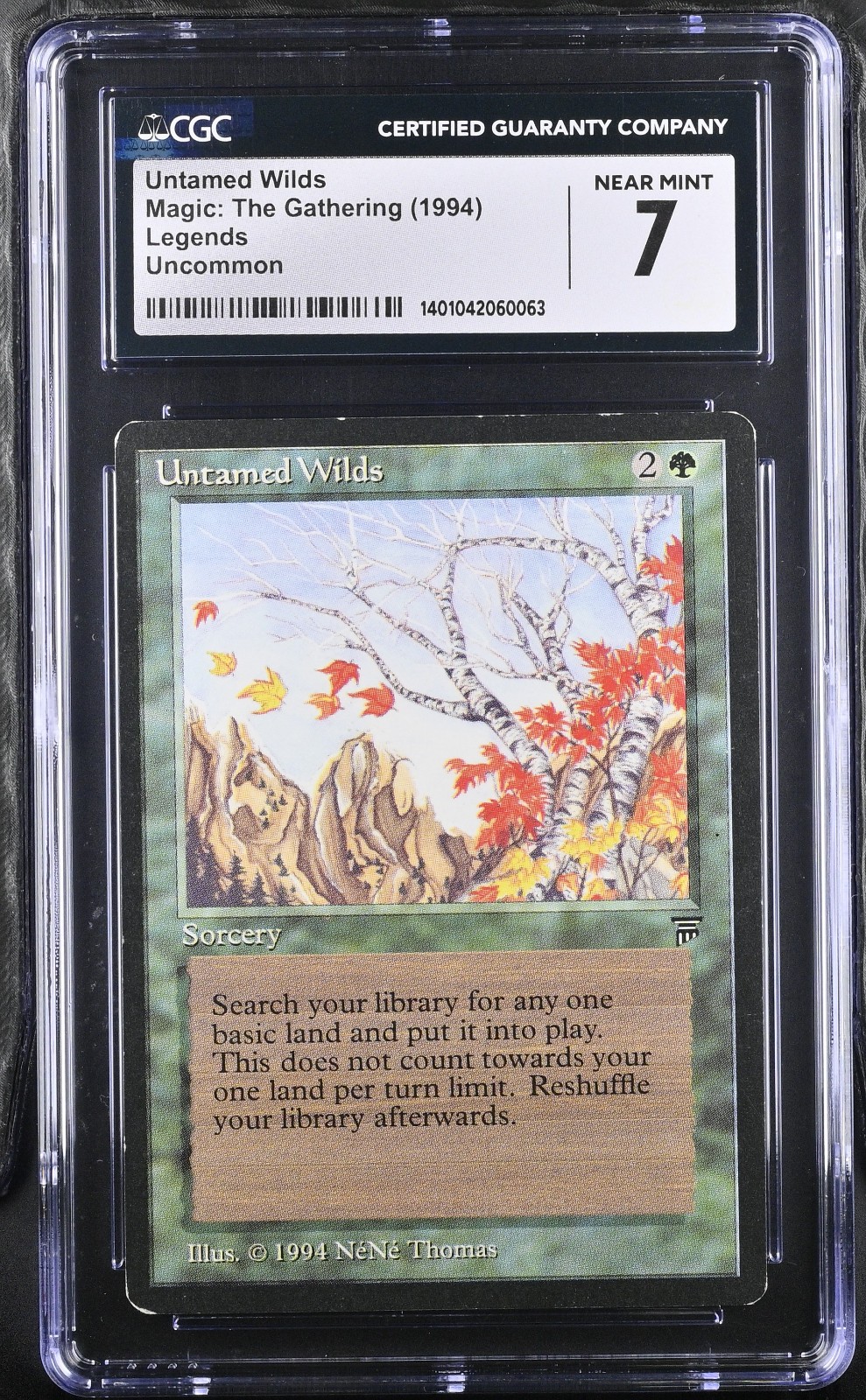 MTG Legends Untamed Wilds CGC 7 Near Mint