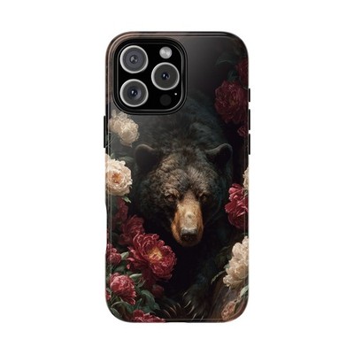 Phone Ink - iPhone | Galaxy | Pixel Case - Bear Cave Roses Peony Flowers