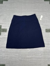 Maeve by Anthropologie Pencil Skirt Womens XS Blue Straight Stretch Back Zip