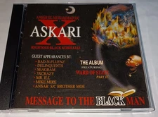 Askari X - Message To The Black Man, Rare Bay Rap,Bad-N-Fluenz,Delinquents,GFunk
