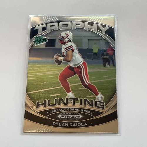 2024 Panini Prizm Draft Picks Trophy Hunting Dylan Raiola (RC) Nebraska QB