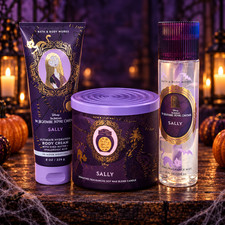 Bath Body Works Nightmare Before Christmas Sally Gift Set Candle Mist Lotion