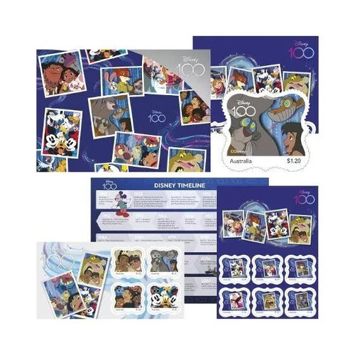 AUSTRALIA • 2023 • Disney 100 Souvenir Stamp Collectable Set - Picture 2 of 9