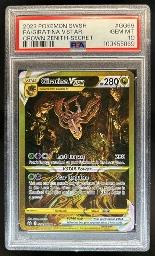 2023 Pokemon SWSH Crown Zenith Giratina VSTAR Galarian Gallery #GG69/GG70 PSA 10