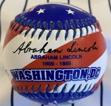 Washington DC Flag With Monuments Souvenir baseball collectible ball V2