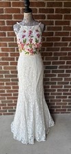 2 Piece Ellie Wilde Long Formal Prom Ball Gown Wedding Dress Size 10 New
