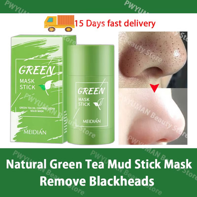 Original Facial Remove Blackhead Green Tea Solid Mask Treat Acne Blemish Black D