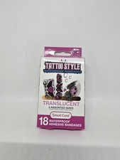 Smart Care Tattoo Style Waterproof Adhesive Bandages 18 pack