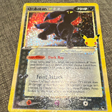 Nintendo Umbreon 17/17 POP Series 5 Holo Rare Pokemon TCG Card 70 HP Eng