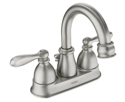 Moen Caldwell Two-Handle Bathroom Faucet w PopUp Drain WS84667SRN Brushed Nickel
