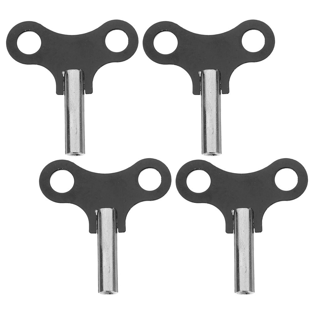 Durable Black Metal Clock Winding Keys 4Pcs Sturdy Replacement for Wall Clocks