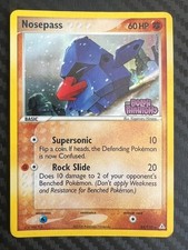 Pokemon TCG Nosepass 25/110 Holon Phantoms Reverse Stamped LP