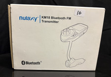 NIB Nulaxy KM18 Wireless In-Car Bluetooth FM Transmitter - Black