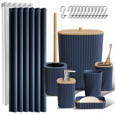 Bathroom Set Shower Curtain Accessory Decor