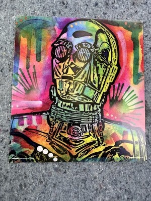 Star Wars C-3PO Pop Art Print Dean Russo CultureNIK Colorful Wall Art 12x12