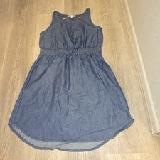 Vestido sin mangas Copper Key Chambray Tween Niñas Talla XL Azul Denim Solero